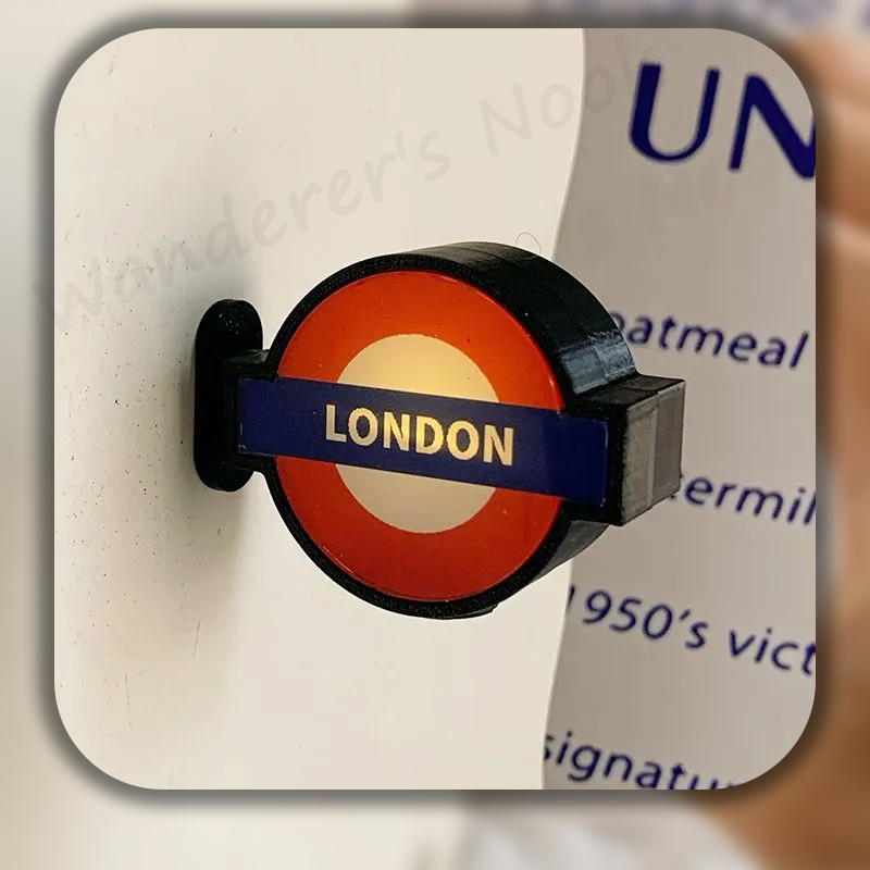 Photography Uk - Londra Metro Yuvarlak Işıklı Buzdolabı Magneti