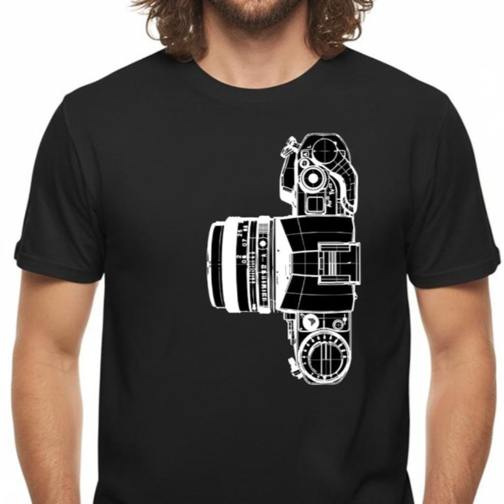 Vintage Kamera T-Shirt Fotoğra - Photography Graphic Design incelemesi ve fiyatı