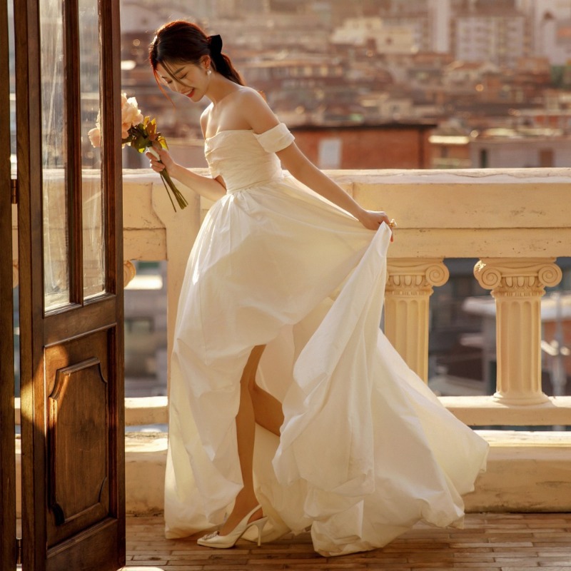 Tek Omuz Askısız Sade Gelinlik - Photography Basic incelemesi ve fiyatı